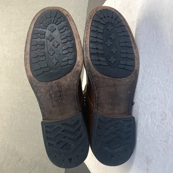 Frye Tyler Lace Up Cognac Leather Boots - Women’s Size 9D (3486070-COG) - Picture 3 of 15